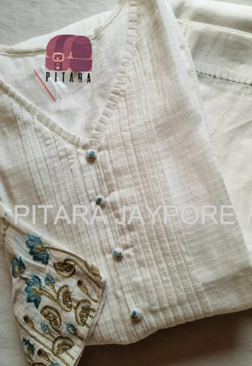 white cotton kurta