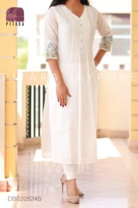 white cotton kurta