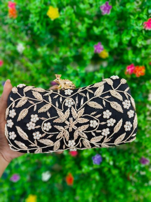 embellished clutch