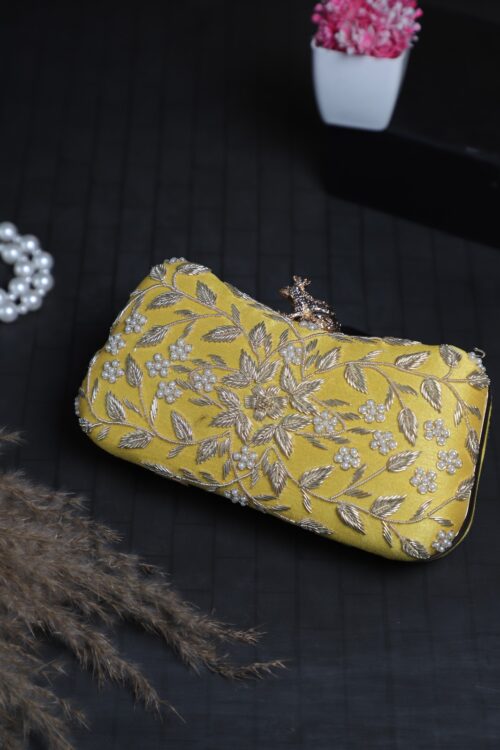 embellished clutch