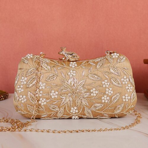 embellished clutch