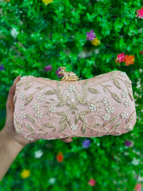 embellished clutch